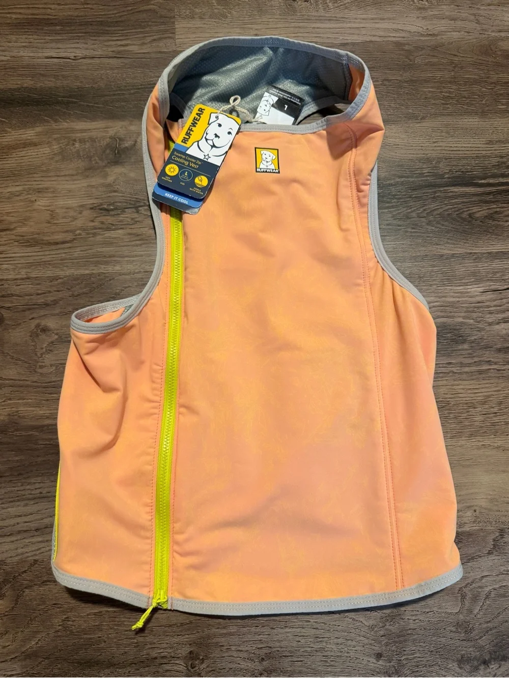 Ruffwear Swamp Cooler Zip Dog Vest, Salmon Pink, L